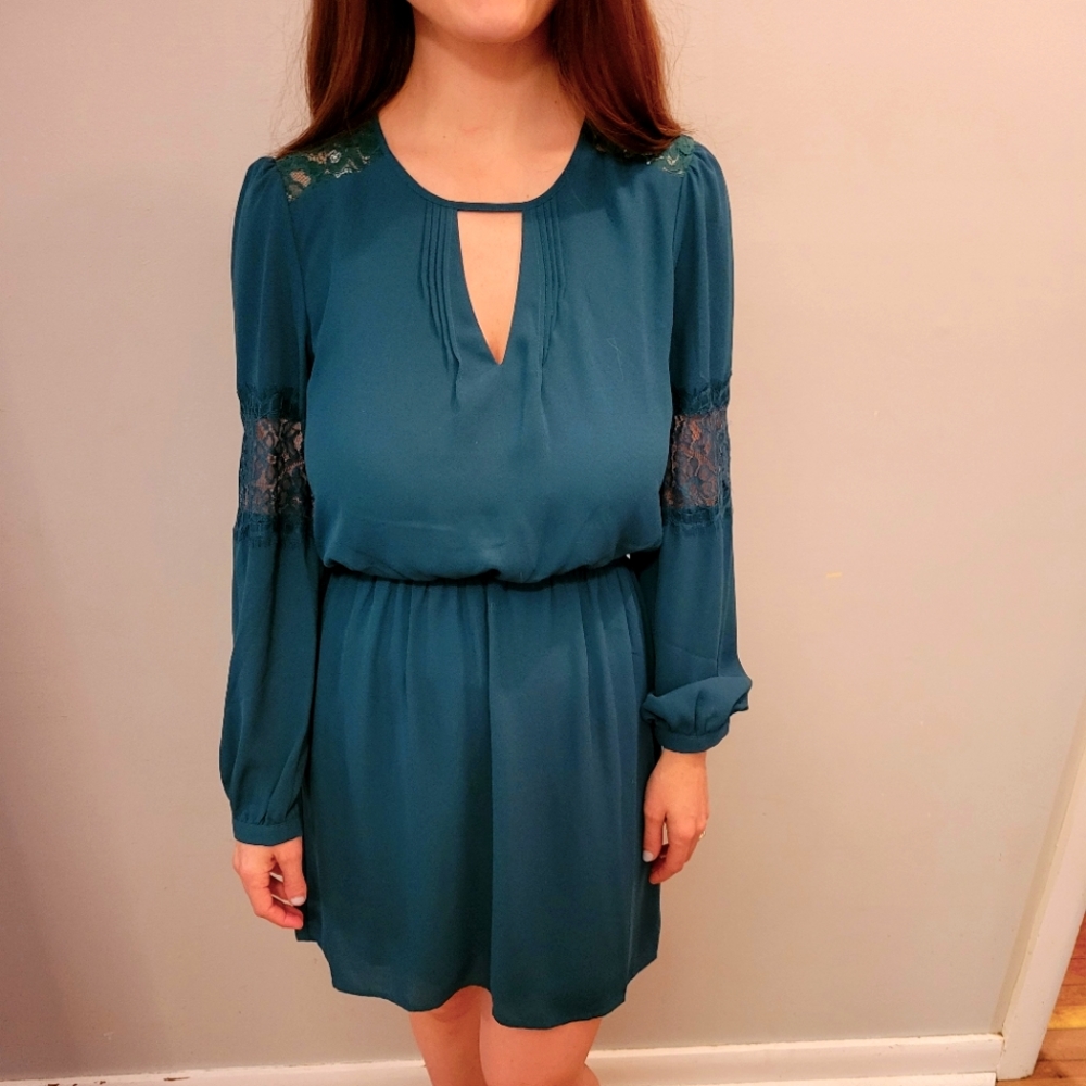 Long sleeve mini dress